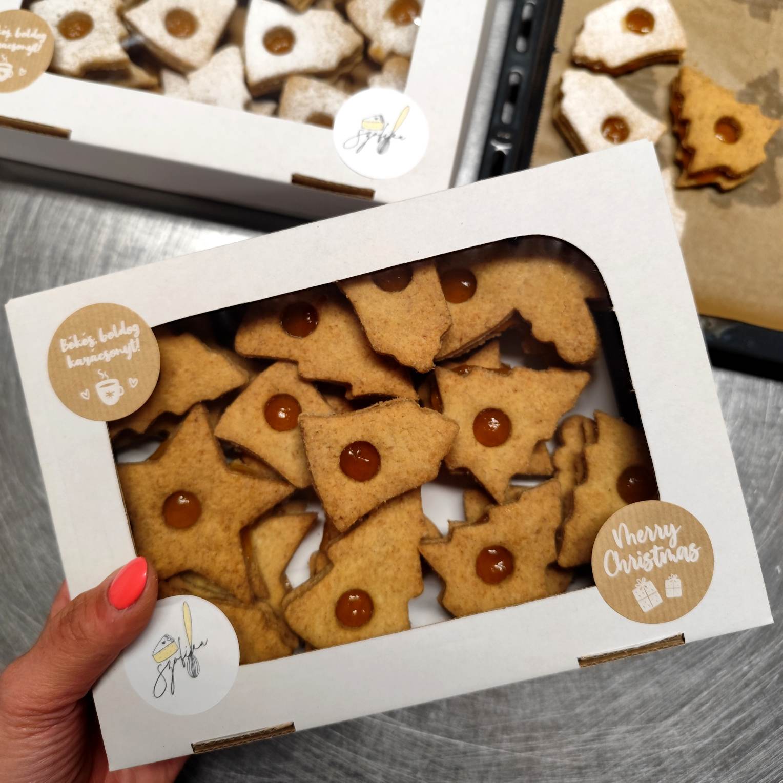 Karácsonyi Fitt epres linzer